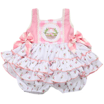 Be Girl Clothing          Baskets & Bunnies Alba Romper