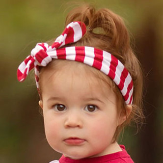Haute Baby  Ho Ho Ho Lucy Bow Headband - size Infant