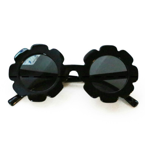 Blueberry Bay   Flower Sunnies Sunglasses - Black - size One Size