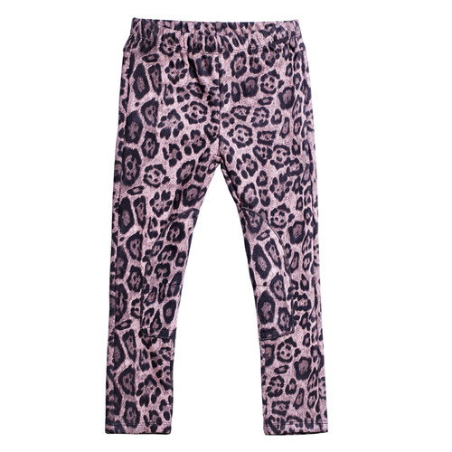 Imoga  Alison Animal Printed Suede Pants - Pink Cheetah