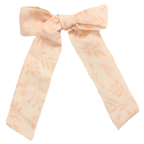 Be Girl Clothing         Harvest Wishes Long Tail Bow - Cream Floral