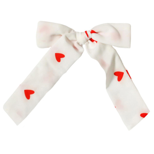 Be Girl Clothing     Hugs & Kisses Long Tail  Bow - Hearts - size One Size