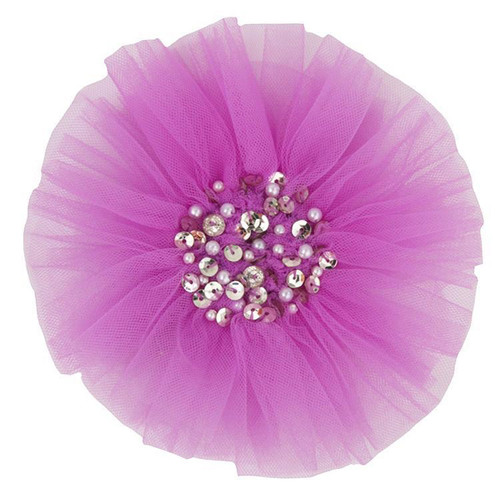 Ooh La La Couture Tulle Hairclip - Violet