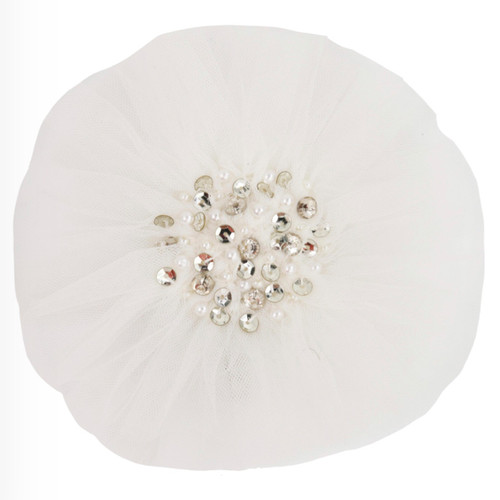 Ooh La La Couture Tulle Hairclip - White