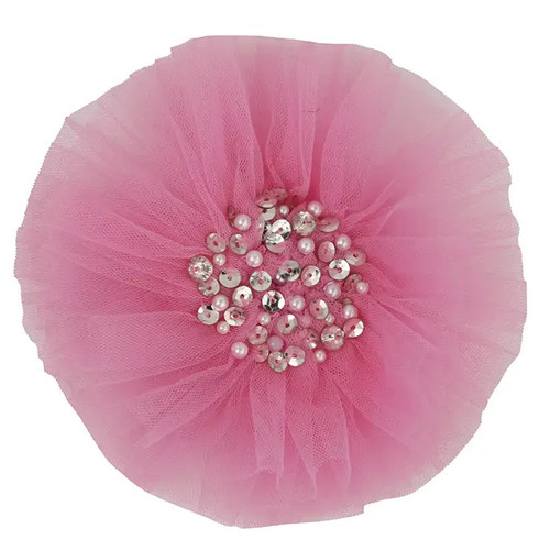 Ooh La La Couture Tulle Hairclip - Candy Pink
