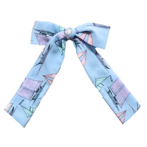 Be Girl Clothing                 Ahoy Matey Long Tail  Bow - Ahoy Matey