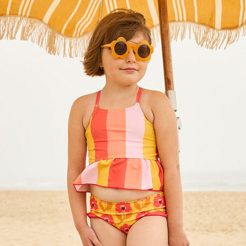 Pink Chicken          Joy 2pc Tankini Swimsuit - Sunshine Stripe