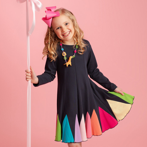 Lemon Loves Lime                    Rainbow Dance Dress - Sky Captain