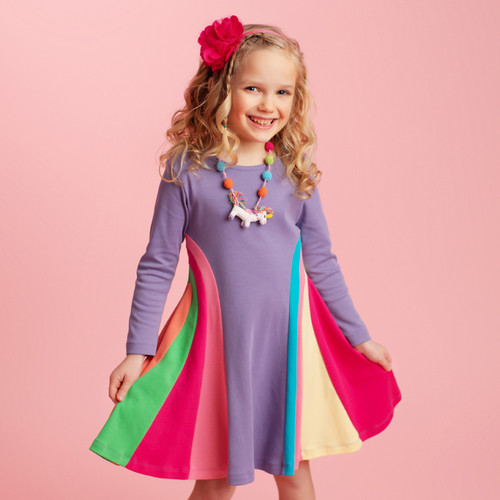 Lemon Loves Lime                    Double Rainbow Dress - Veronica