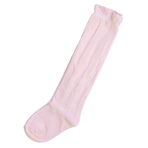 Be Girl Clothing   Classic Socksy Knee Socks - Strawberry Cream - size Large