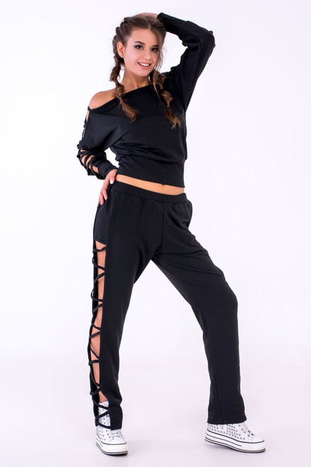Pole Dance Sweatshirt Kaylee Black