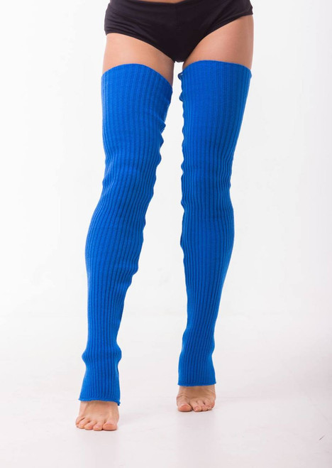 Dance Leg Warmers Bright Blue 90cm