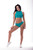 Pole Dance Top Amber Turquoise