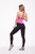 Workout Leggings Donna Black-Pink