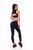 Yoga Leggings Donna Black-Orange