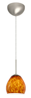 Bolla One Light Pendant in Satin Nickel (74|1BC-412218-LED-SN)