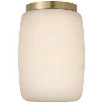 Formosa LED Flush Mount in Alabaster and Antique-Burnished Brass (268|KW 4903ALB/AB)