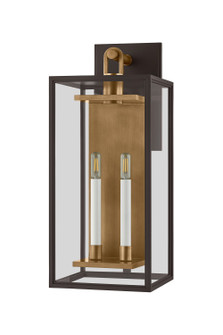 Arnold Two Light Wall Sconce in Patina Brass/Textured Bronze (67|B6524-PBR/TBZ)