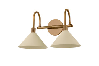Jovani Two Light Bath in Patina Brass And Soft Sand (67|B1810-PBR/SSD)