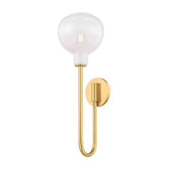 Estelle One Light Wall Sconce in Aged Brass (428|H990101-AGB)