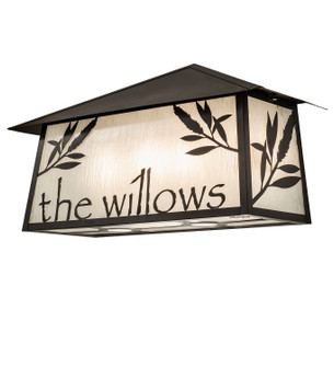 Personalized Six Light Wall Sconce in Craftsman Brown (57|274716)