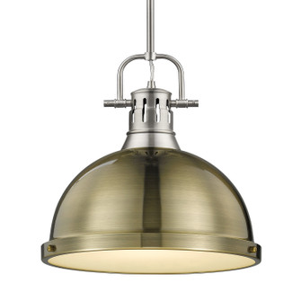 Duncan One Light Pendant in Pewter (62|3604-L PW-AB)