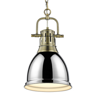 Duncan One Light Pendant in Aged Brass (62|3602-S AB-CH)