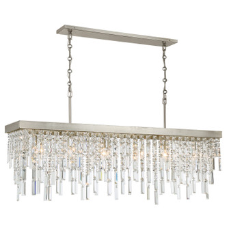 Winfield Six Light Linear Chandelier in Antique Silver (60|WIN-217-SA-CL-MWP)