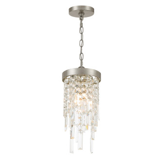 Winfield One Light Mini Pendant in Antique Silver (60|WIN-210-SA-CL-MWP)