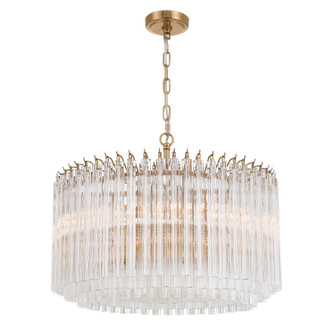 Lofton Seven Light Chandelier in Aged Brass (60|LOF-5007-AG)