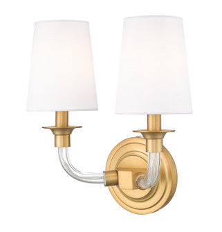 Katerina Two Light Wall Sconce in Rubbed Brass (224|1950-2S-RB)
