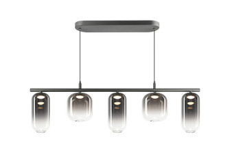 Refrax Five Light Chandelier in Matte Black (423|C37405MBSM)