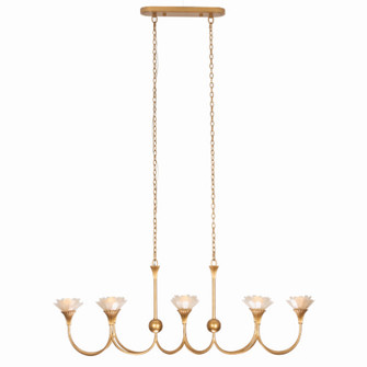 FLORA Eight Light Island Pendant in Modern Gold (33|525361MG)