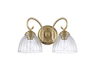 Audra Two Light Vanity in Brushed Champagne Bronze (62|6952-BA2 BCB-CLR)
