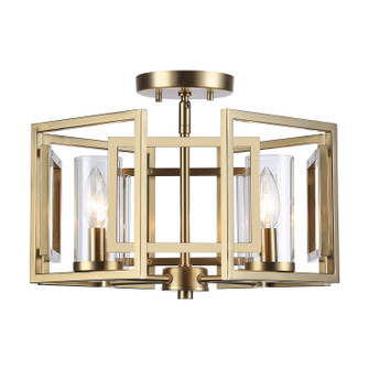 Marco Four Light Flush Mount in Brushed Champagne Brass (62|6068-FM BCB)