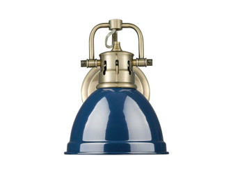 Duncan One Light Vanity in Aged Brass (62|3602-BA1 AB-NVY)