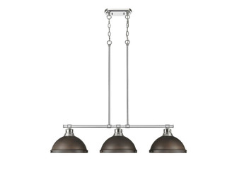 Duncan Three Light Linear Pendant in Chrome (62|3602-3LP CH-RBZ)