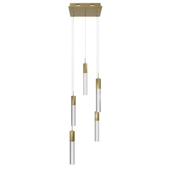 The Original Glacier LED Pendant in Brushed Brass (192|HF1900-5-GL-BB-SNW)