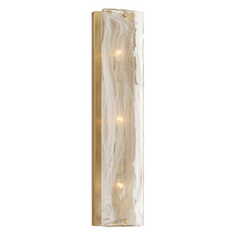 Veil Three Light Vanity in Legacy Brass (7|3633-732)