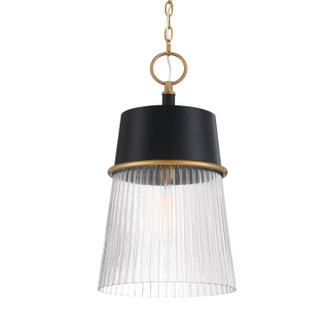 Stamford One Light Pendant in Dark Matte Black (7|193-876)