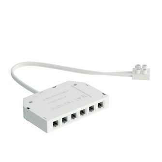 CounterMax 24V LED Channel 6 Port Hub for Low Voltage Plug Connection in White (16|MSC8924V6P-WT)