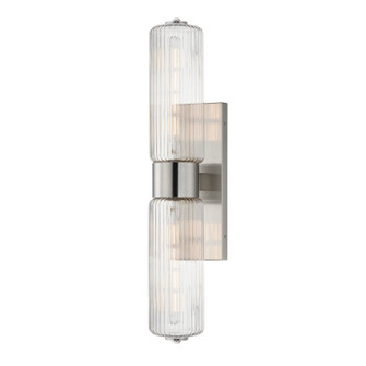 Kasbah Two Light Wall Sconce in Satin Nickel (16|15192CRSN)