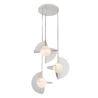 Scorpio LED Chandelier in Polished Nickel/Opal Glass (347|CH65127-PN/OP-UNV)