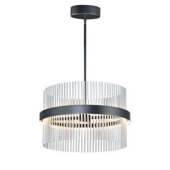 Chimes WiZ LED Pendant in Black / Satin Nickel (86|E34255-BKSN)