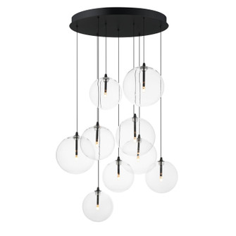 Global LED Pendant in Black (86|E25077-18BK)