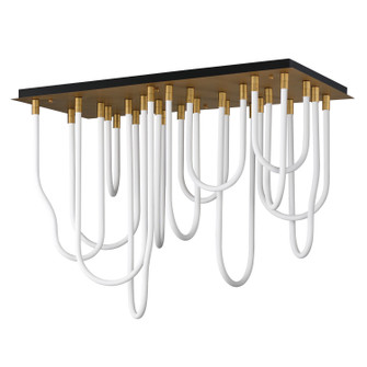 Soleil LED Flush Mount in Natural Aged Brass (86|E24989-NAB)