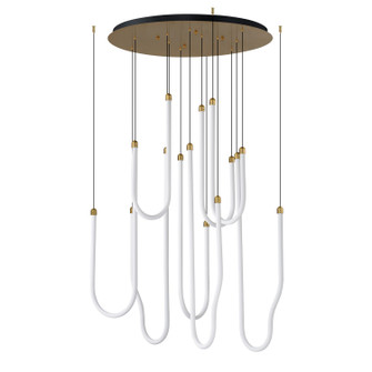 Soleil LED Pendant in Natural Aged Brass (86|E24988-NAB)