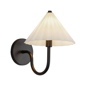 Serena One Light Vanity in Matte Black/Opal Glass (452|WV451808MBOP)