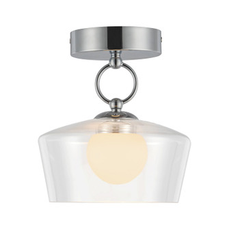Leota LED Semi Flush Mount in Chrome/Clear Glass (452|SF443308CHCL-UNV)