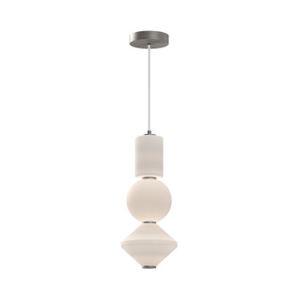 Bijou LED Pendant in Brushed Nickel/Opal Matte Glass (452|PD530341BNOP-UNV)